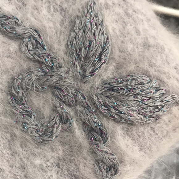 Soft grey metallic cord embroidered cardigan - Picture 6 of 10